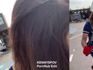 Elegant Peach Stripper Captivates With Her Ass